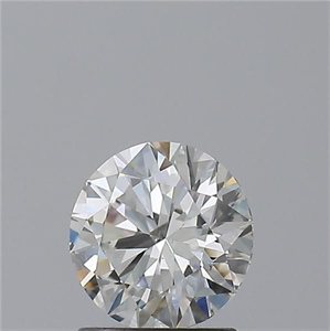 Picture of Natural Diamond 1.05 Carats, Round with Excellent Cut, H Color, VS2 Clarity and Certified by GIA