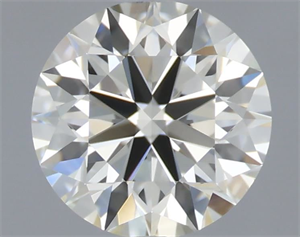 Picture of Natural Diamond 0.65 Carats, Round with Excellent Cut, J Color, VVS2 Clarity and Certified by IGI
