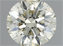 Natural Diamond 0.42 Carats, Round with Excellent Cut, L Color, SI2 Clarity and Certified by IGI