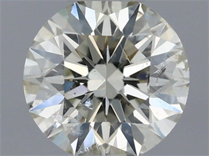 Picture of Natural Diamond 0.42 Carats, Round with Excellent Cut, K Color, SI2 Clarity and Certified by IGI