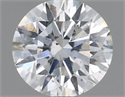 Natural Diamond 0.42 Carats, Round with Excellent Cut, F Color, SI2 Clarity and Certified by IGI