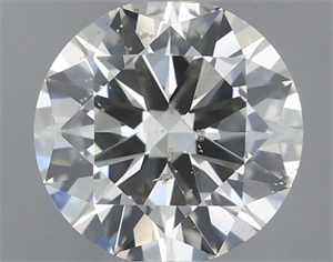 Picture of Natural Diamond 0.90 Carats, Round with Excellent Cut, I Color, SI1 Clarity and Certified by IGI