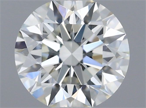 Picture of Natural Diamond 0.51 Carats, Round with Excellent Cut, H Color, IF Clarity and Certified by IGI