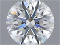 Natural Diamond 0.51 Carats, Round with Excellent Cut, H Color, IF Clarity and Certified by IGI