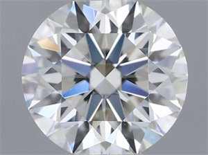 Picture of Natural Diamond 0.51 Carats, Round with Excellent Cut, H Color, IF Clarity and Certified by IGI