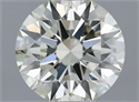 Natural Diamond 0.50 Carats, Round with Excellent Cut, J Color, VS1 Clarity and Certified by IGI