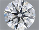 Natural Diamond 0.40 Carats, Round with Very Good Cut, J Color, VVS2 Clarity and Certified by GIA