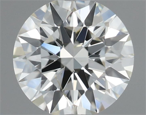 Picture of Natural Diamond 0.50 Carats, Round with Excellent Cut, I Color, SI2 Clarity and Certified by IGI
