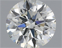 Natural Diamond 0.42 Carats, Round with Excellent Cut, L Color, IF Clarity and Certified by GIA