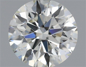 Picture of Natural Diamond 0.42 Carats, Round with Excellent Cut, L Color, IF Clarity and Certified by GIA