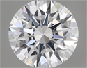 Natural Diamond 0.46 Carats, Round with Excellent Cut, E Color, VVS2 Clarity and Certified by GIA
