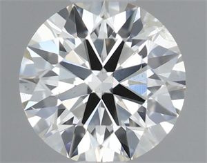 Picture of Natural Diamond 0.50 Carats, Round with Excellent Cut, I Color, SI2 Clarity and Certified by IGI
