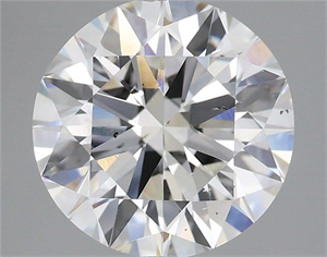 Picture of Natural Diamond 3.50 Carats, Round with Excellent Cut, H Color, SI1 Clarity and Certified by IGI