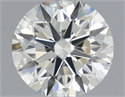 Natural Diamond 0.50 Carats, Round with Excellent Cut, I Color, VVS1 Clarity and Certified by GIA