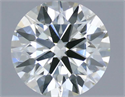 Natural Diamond 0.43 Carats, Round with Excellent Cut, G Color, SI1 Clarity and Certified by IGI