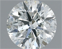 Natural Diamond 0.72 Carats, Round with Excellent Cut, G Color, SI2 Clarity and Certified by IGI