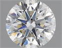 Natural Diamond 0.41 Carats, Round with Excellent Cut, H Color, VVS2 Clarity and Certified by IGI