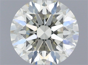 Picture of Natural Diamond 0.58 Carats, Round with Excellent Cut, I Color, VVS2 Clarity and Certified by IGI