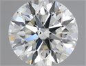 Natural Diamond 0.70 Carats, Round with Excellent Cut, H Color, SI1 Clarity and Certified by IGI