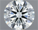 Natural Diamond 0.51 Carats, Round with Excellent Cut, H Color, VVS2 Clarity and Certified by IGI