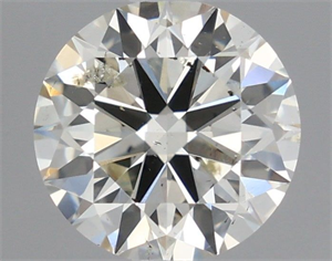 Picture of Natural Diamond 1.03 Carats, Round with Excellent Cut, I Color, SI2 Clarity and Certified by IGI