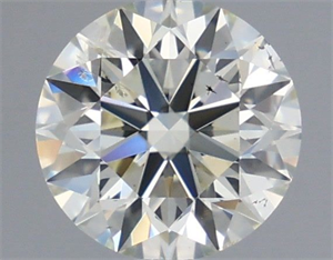 Picture of Natural Diamond 0.93 Carats, Round with Excellent Cut, K Color, SI2 Clarity and Certified by IGI