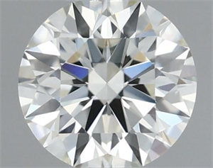 Picture of Natural Diamond 0.40 Carats, Round with Excellent Cut, I Color, VVS2 Clarity and Certified by IGI