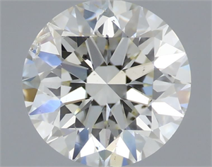 Picture of Natural Diamond 0.90 Carats, Round with Excellent Cut, I Color, SI2 Clarity and Certified by IGI