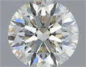 Natural Diamond 0.57 Carats, Round with Excellent Cut, J Color, VS2 Clarity and Certified by IGI