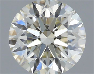 Picture of Natural Diamond 0.57 Carats, Round with Excellent Cut, J Color, VS2 Clarity and Certified by IGI