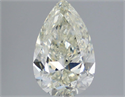 Natural Diamond 2.01 Carats, Pear with  Cut, J Color, SI1 Clarity and Certified by IGI