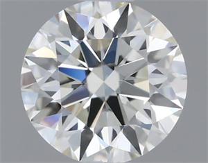Picture of Natural Diamond 0.41 Carats, Round with Excellent Cut, L Color, VVS1 Clarity and Certified by GIA