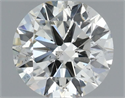 Natural Diamond 0.70 Carats, Round with Excellent Cut, J Color, SI2 Clarity and Certified by IGI