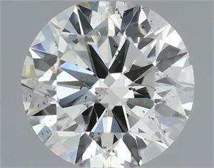 Picture of Natural Diamond 0.70 Carats, Round with Excellent Cut, J Color, SI2 Clarity and Certified by IGI