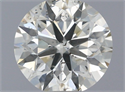 Natural Diamond 0.70 Carats, Round with Excellent Cut, J Color, SI2 Clarity and Certified by IGI