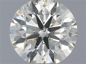 Picture of Natural Diamond 0.70 Carats, Round with Excellent Cut, J Color, SI2 Clarity and Certified by IGI