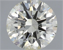 Natural Diamond 0.70 Carats, Round with Excellent Cut, J Color, I1 Clarity and Certified by IGI