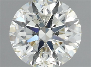 Foto Diamante Natural 0.73 quilates, Redondo , Color J, claridad SI2 y certificado IGI de