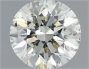 Natural Diamond 0.70 Carats, Round with Very Good Cut, K Color, SI1 Clarity and Certified by IGI