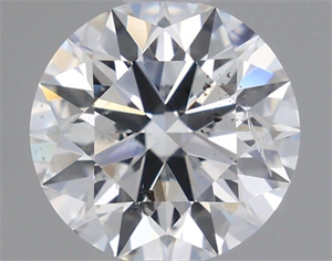 Picture of Natural Diamond 0.91 Carats, Round with Excellent Cut, E Color, I1 Clarity and Certified by GIA