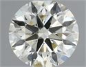 Natural Diamond 0.82 Carats, Round with Excellent Cut, J Color, SI2 Clarity and Certified by IGI