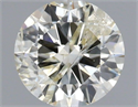 Natural Diamond 0.81 Carats, Round with Excellent Cut, K Color, I1 Clarity and Certified by IGI