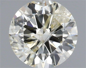 Picture of Natural Diamond 0.81 Carats, Round with Excellent Cut, K Color, I1 Clarity and Certified by IGI