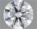 Natural Diamond 0.90 Carats, Round with Very Good Cut, D Color, I1 Clarity and Certified by GIA
