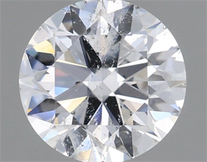 Picture of Natural Diamond 0.90 Carats, Round with Very Good Cut, D Color, I1 Clarity and Certified by GIA