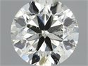 Natural Diamond 0.51 Carats, Round with Very Good Cut, J Color, I1 Clarity and Certified by IGI