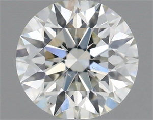 Picture of Natural Diamond 0.50 Carats, Round with Excellent Cut, J Color, SI2 Clarity and Certified by IGI