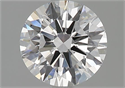 Natural Diamond 1.40 Carats, Round with Excellent Cut, D Color, VVS2 Clarity and Certified by GIA