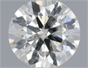 Natural Diamond 0.40 Carats, Round with Excellent Cut, I Color, I1 Clarity and Certified by IGI
