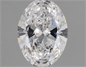 Natural Diamond 0.53 Carats, Oval with  Cut, D Color, IF Clarity and Certified by GIA